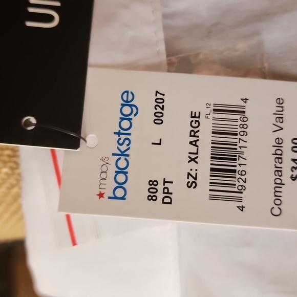 Macy's Brand NWT Unique Spectrum White V-Neck Spring Tunic Blouse - Picture 6 of 7